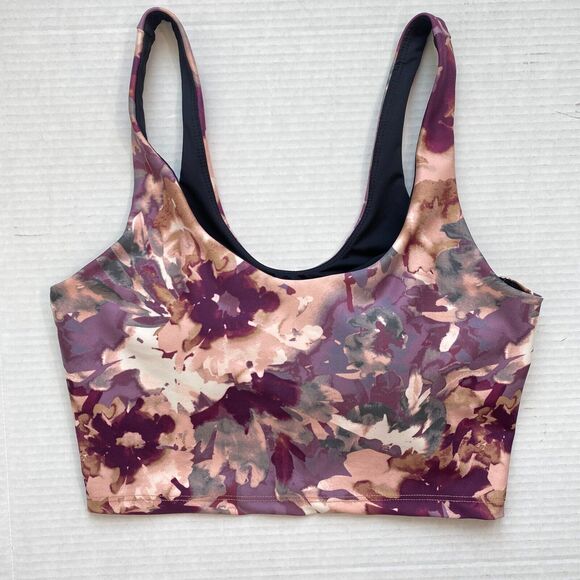 Calme Other - Johnny Was Calme Sports Bra Womens Small Watercolor Floral Long Line Padded